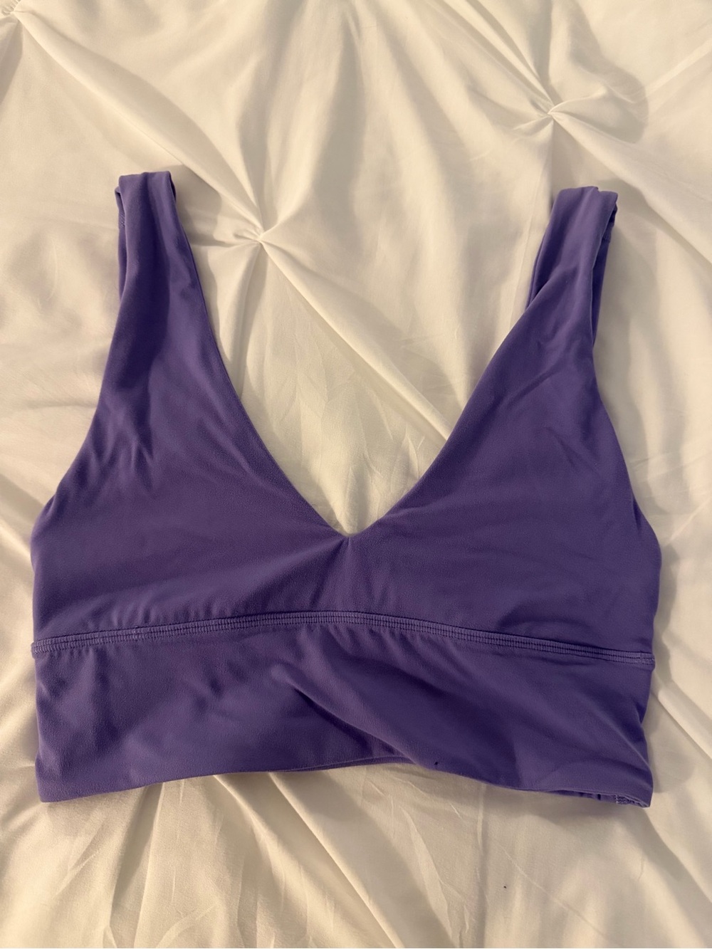 Lululemon Purple V-Neck Sports Bra